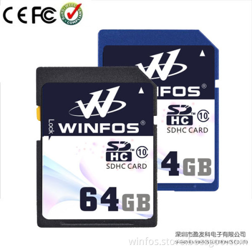 Winfos 64GB Class 10 High Speed SDHC Card with Real Capacity (W-SDHC-064)
